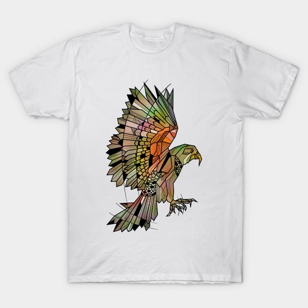 Kea Flying Bird T-Shirt by mailboxdisco